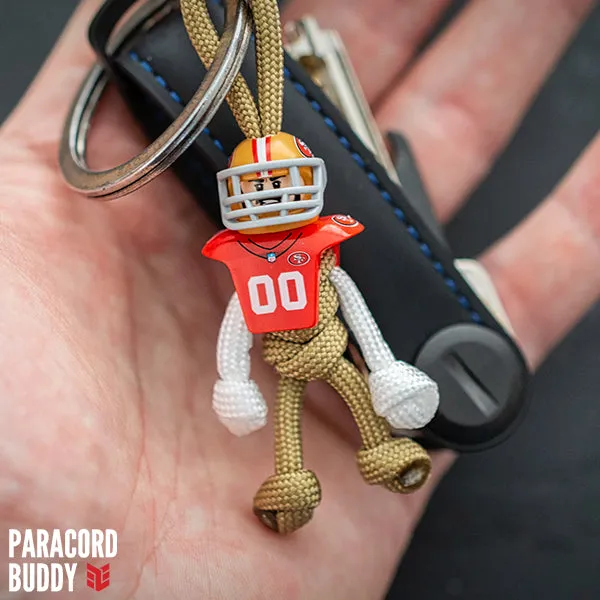 San Francisco 49ers Paracord Buddy Keychain