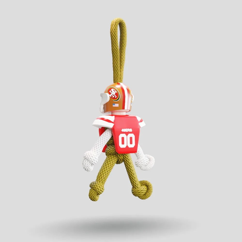 San Francisco 49ers Paracord Buddy Keychain