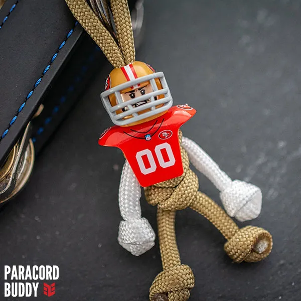 San Francisco 49ers Paracord Buddy Keychain