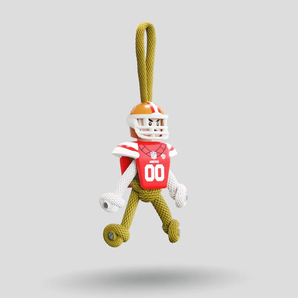 San Francisco 49ers Paracord Buddy Keychain