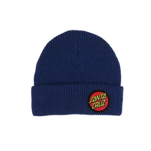 Santa Cruz Classic Dot Logo Beanie - Cobalt