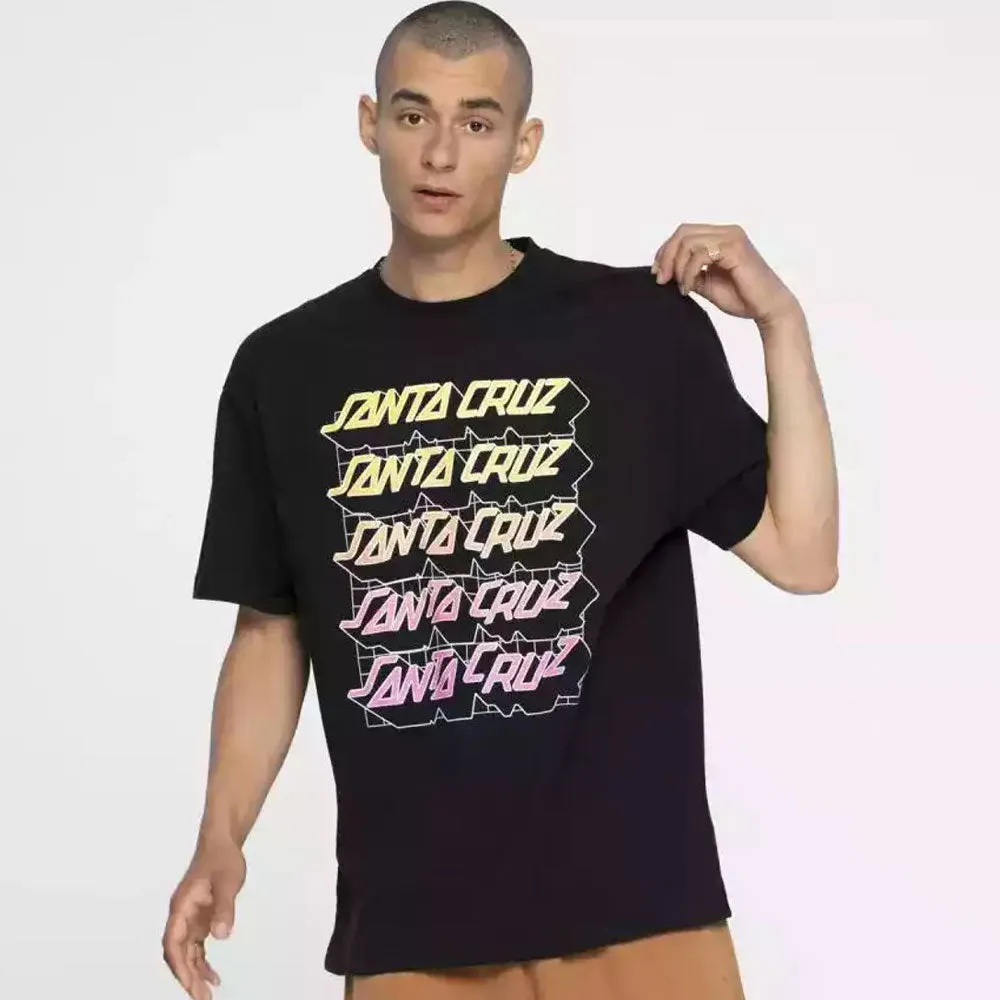 Santa Cruz Grid Stacked T-Shirt