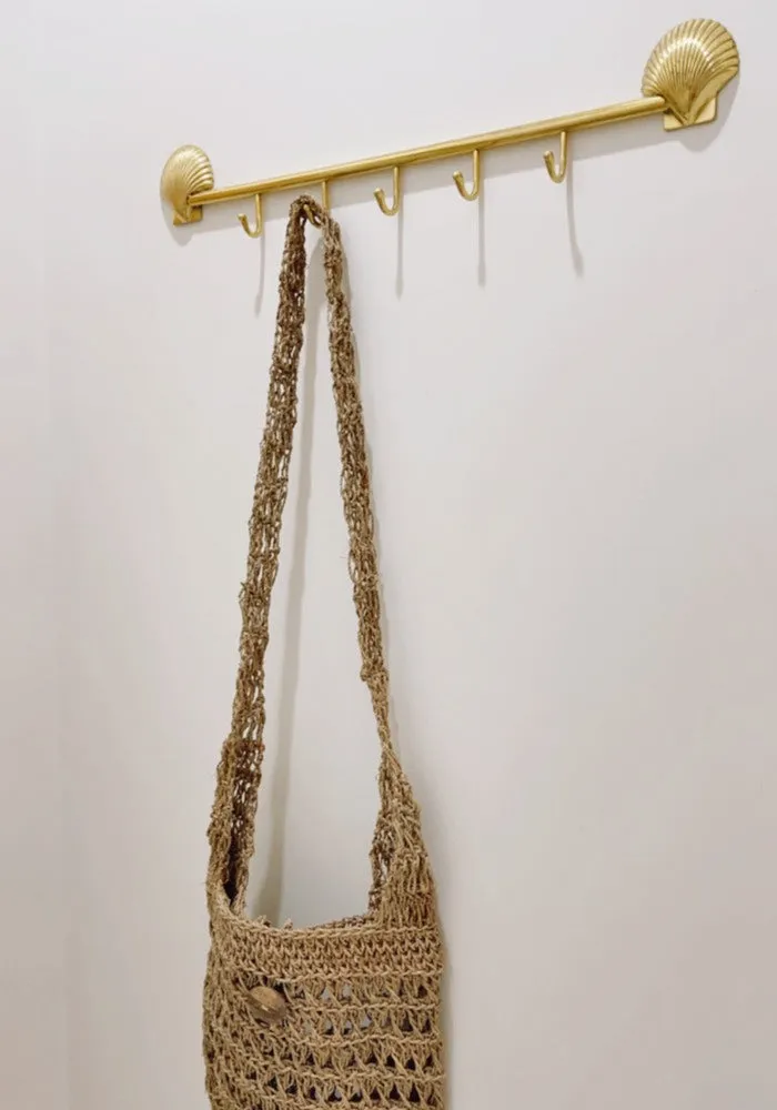 Scallop Shell Gold Wall Hook