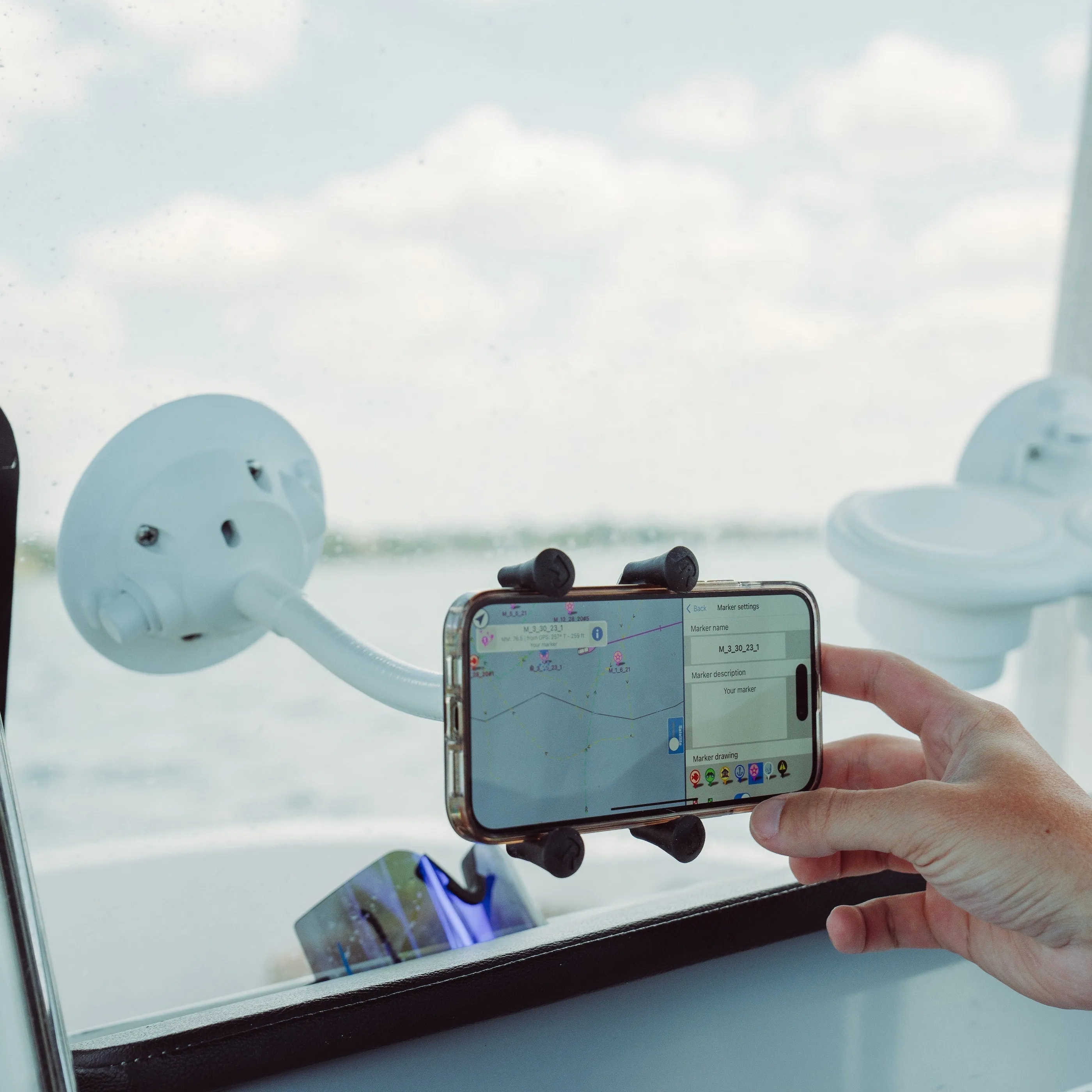 SeaSucker Flex-X Phone Mount XL - White