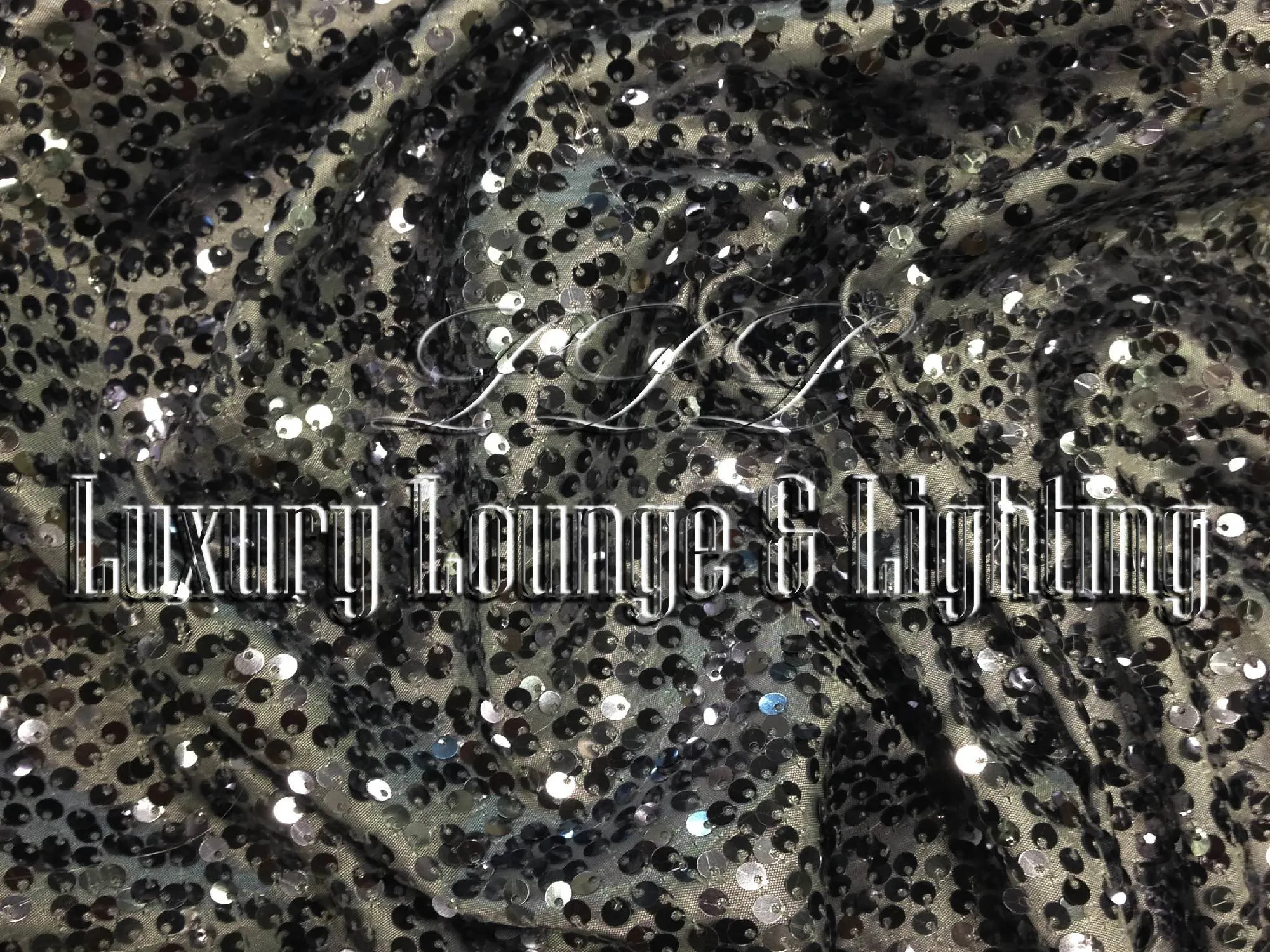 SEQUIN LINEN - CHARCOAL