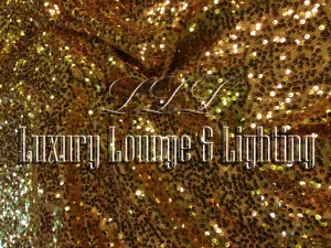 SEQUIN LINEN - GOLD