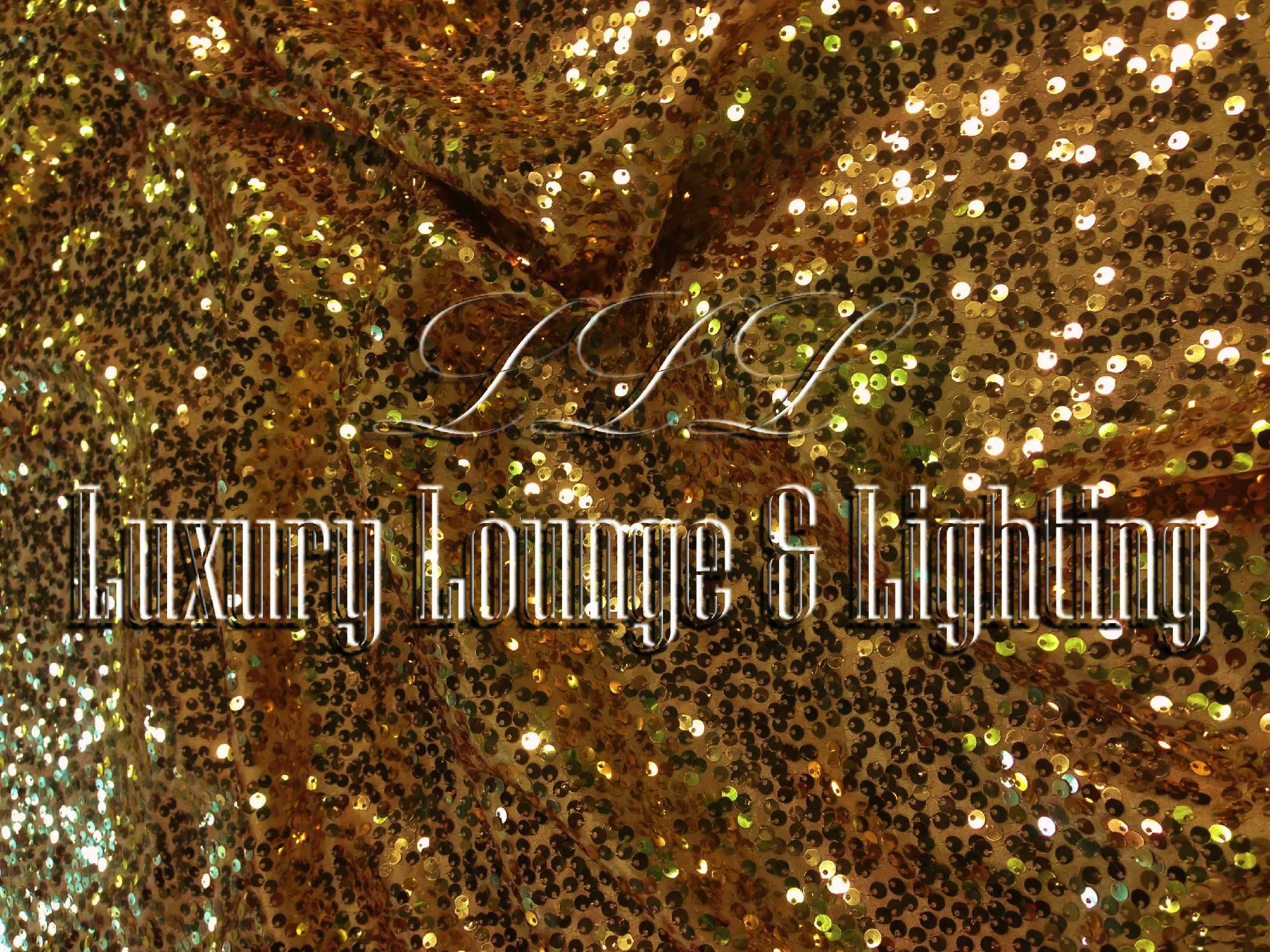 SEQUIN LINEN - GOLD