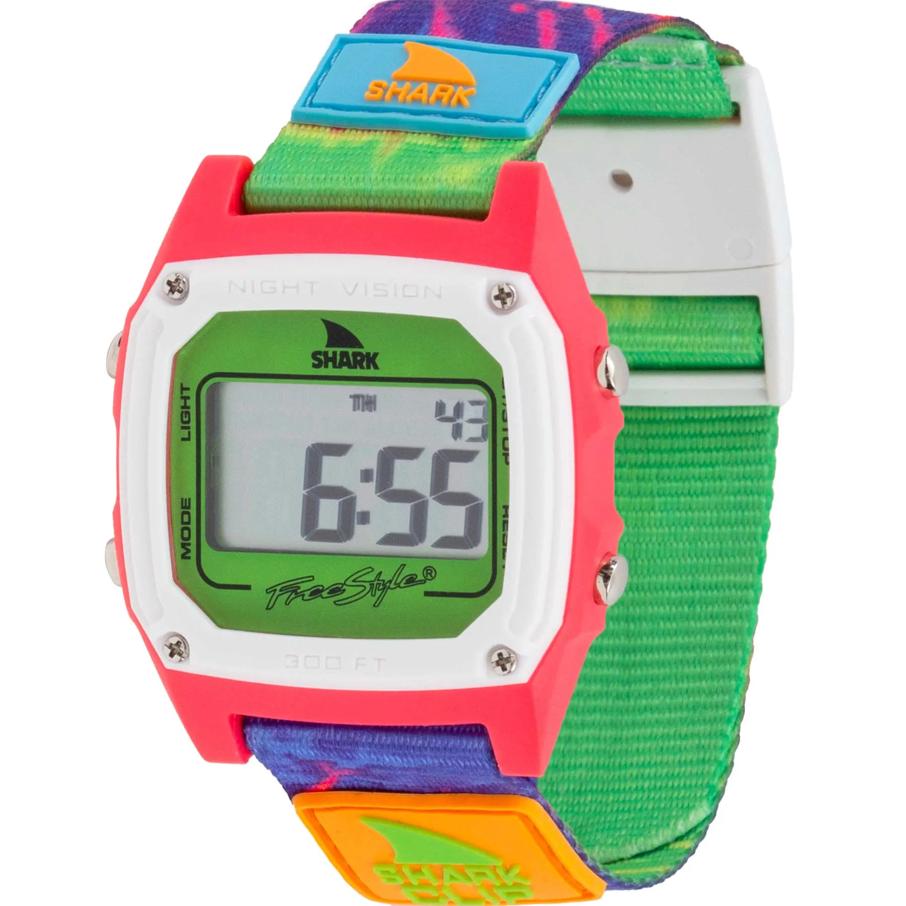Shark Classic - Strap Kit - Clip - Tie Dye Green Neon
