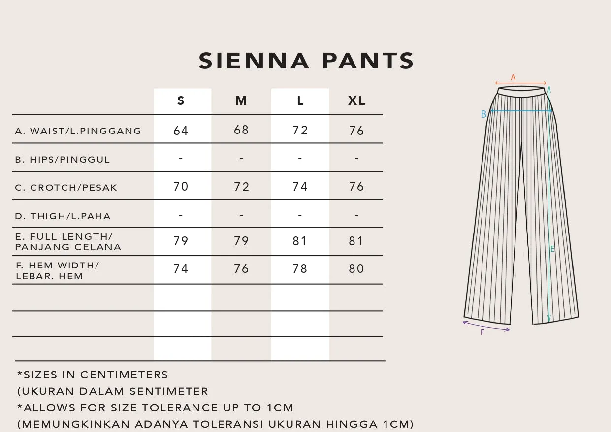 SIENNA PANTS OXFORD MATTE