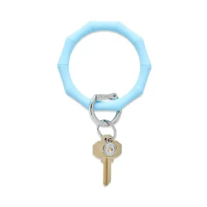 Silicone Big O® Key Ring Sweet Carolina Blue Bamboo