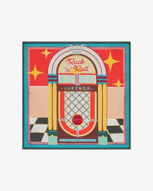 Silk 1950's Pocket Square - Jukebox