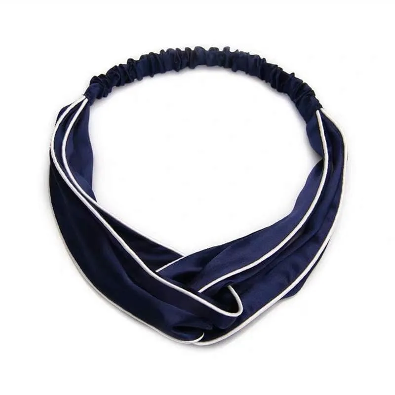 Silk Headband - Piping - custom and wholesale