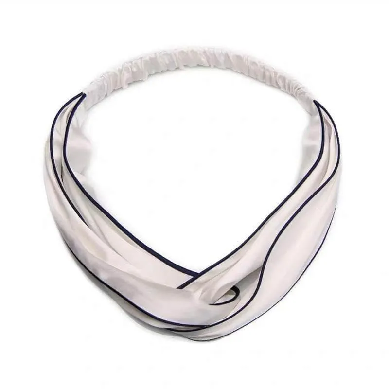 Silk Headband - Piping - custom and wholesale