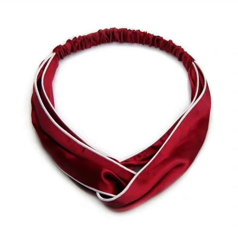 Silk Headband - Piping - custom and wholesale