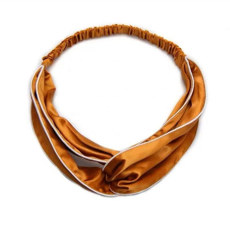 Silk Headband - Piping - custom and wholesale