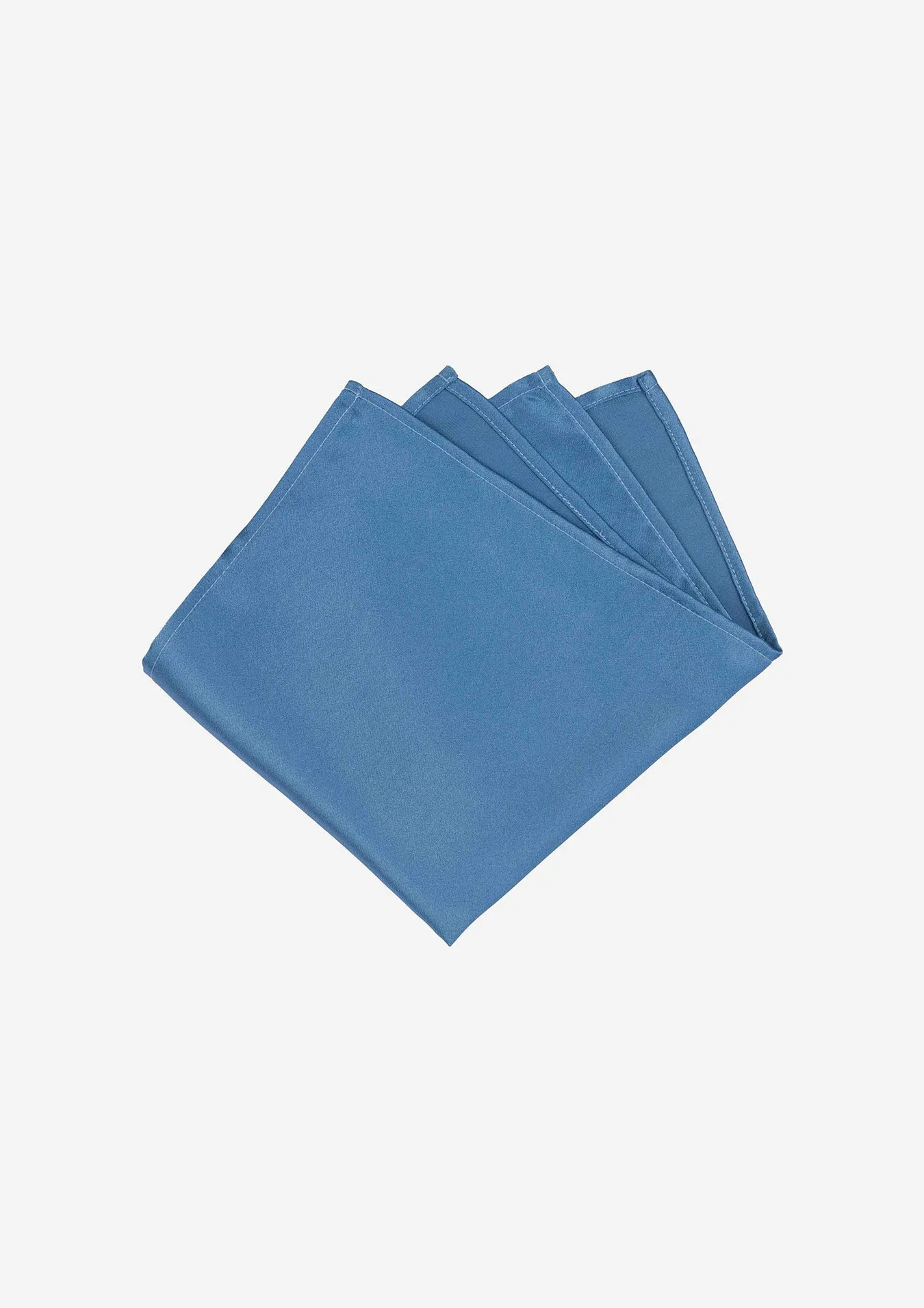 Silk Satin Carolina Blue Pocket Square