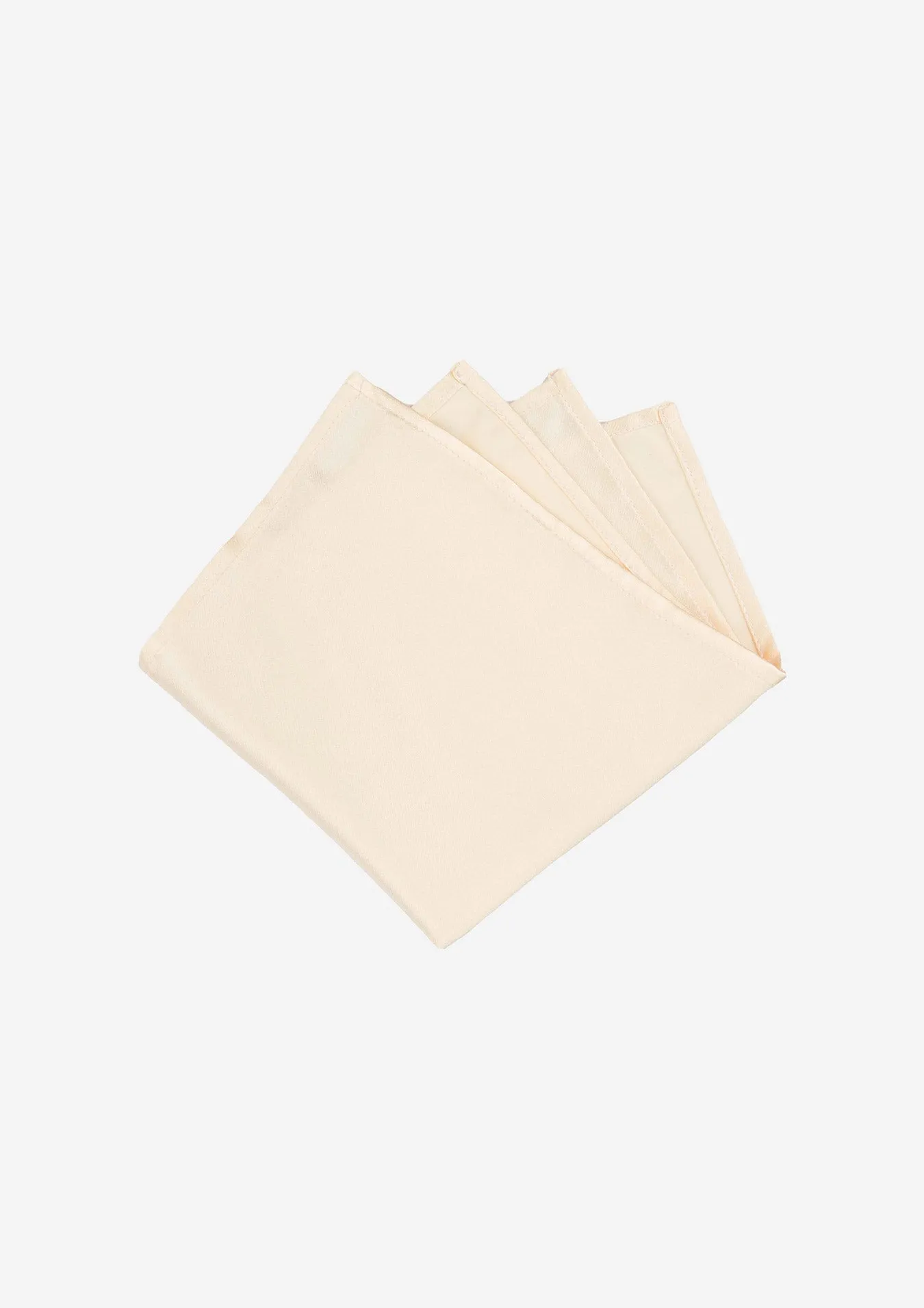 Silk Satin Champagne Pocket Square