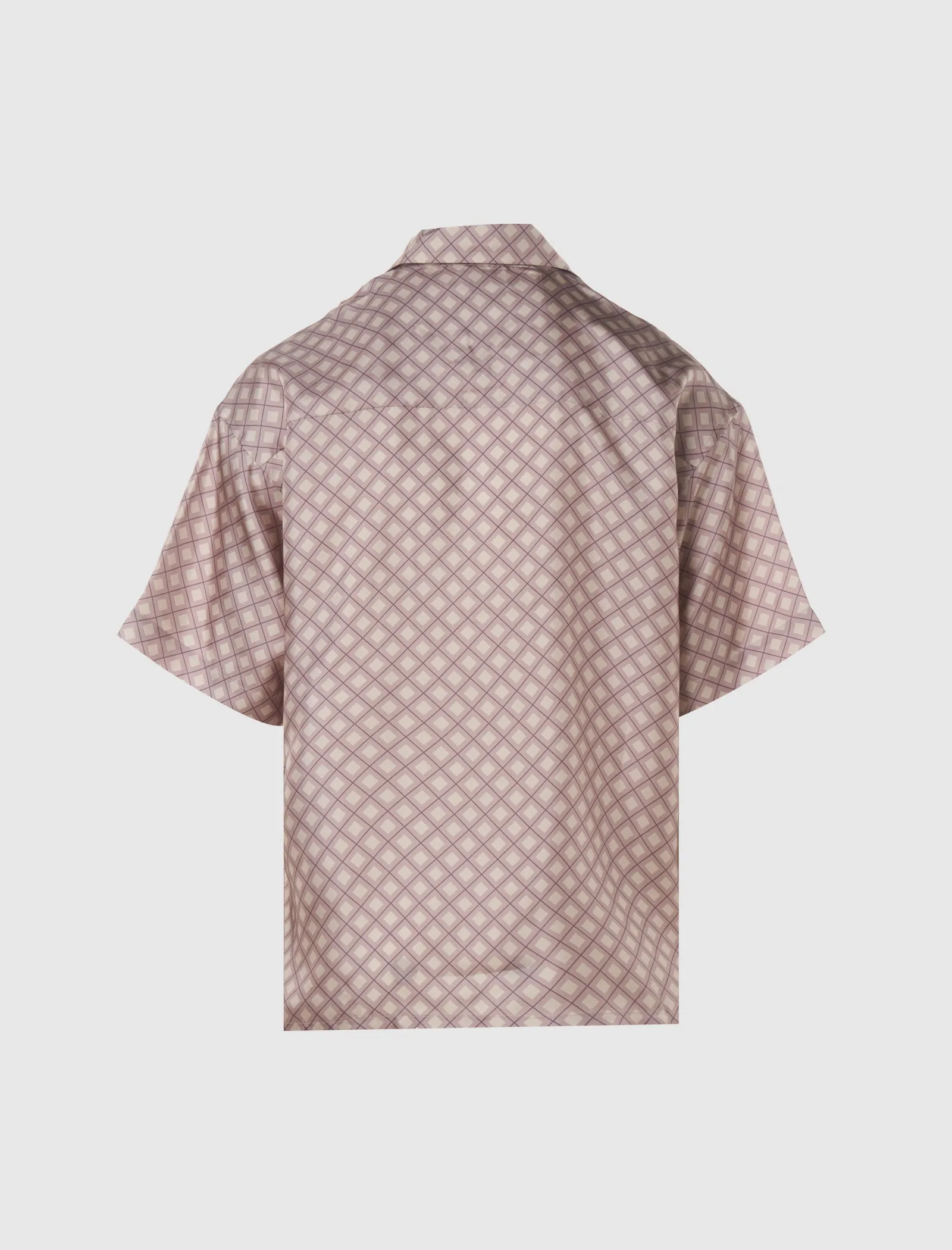 SILK SHORT SLEEVE BUTTON-UP SHIRT