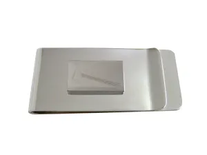 Silver Toned Etched Axe Money Clip