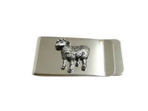 Silver Toned Sheep Money Clip