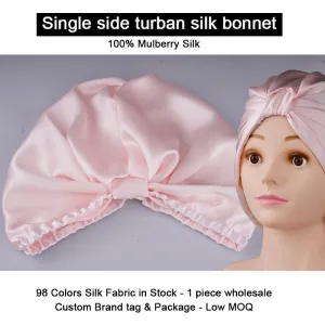 Single Side Silk Bonnets - Turban - custom and wholesale