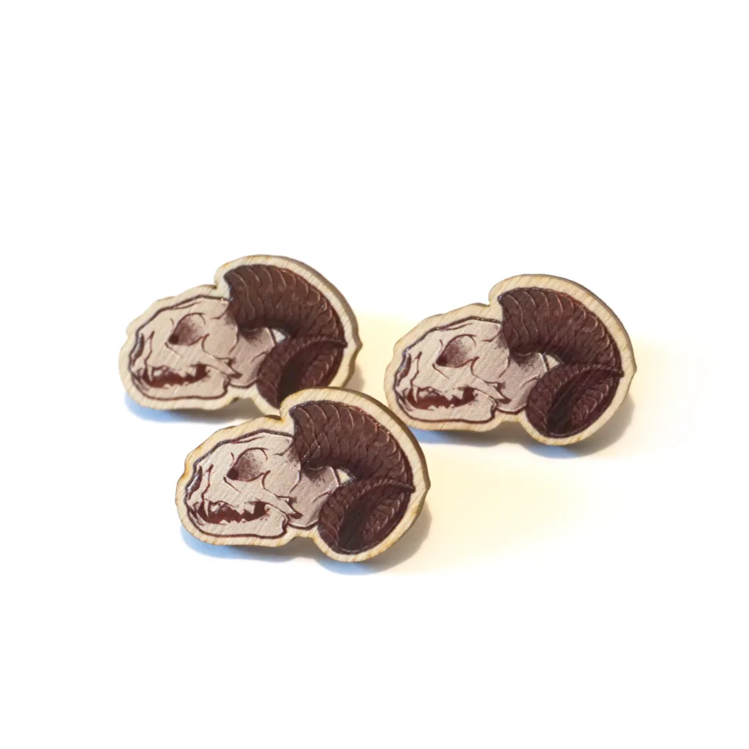 Skull | Wooden Pin