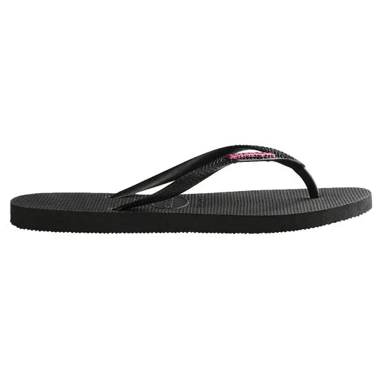 Slim Metal Logo Thongs