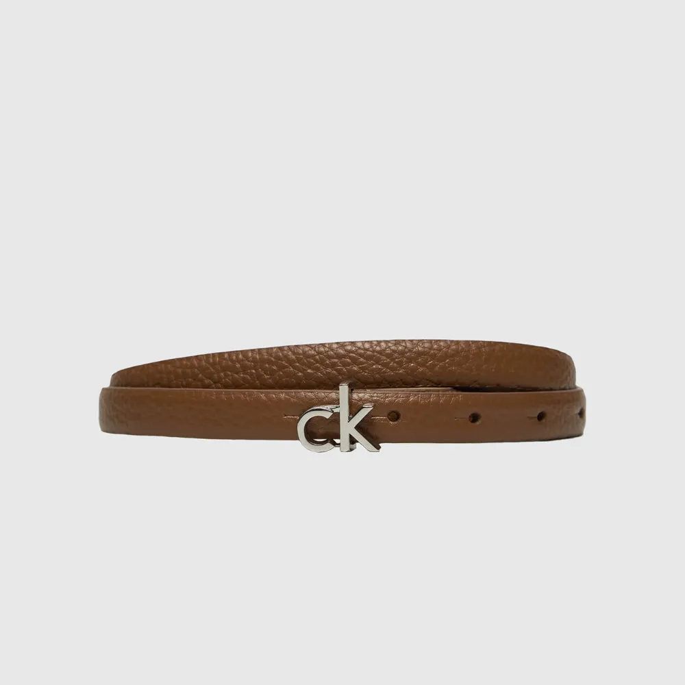 Slim Pebble Belt - Brown