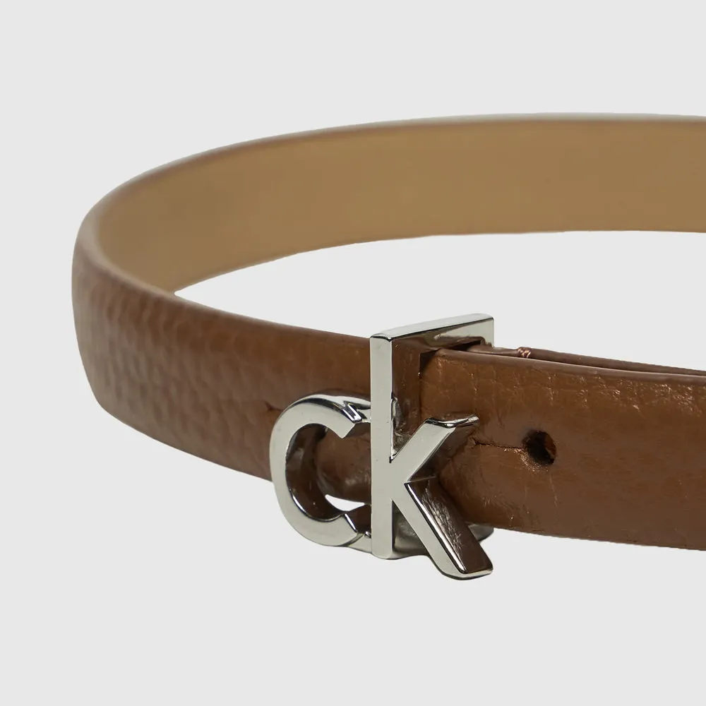 Slim Pebble Belt - Brown