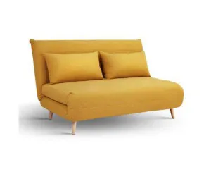 Sofa Bed Lounge Adjustable Seater Futon Couch Recliner Folding Linen Fabric
