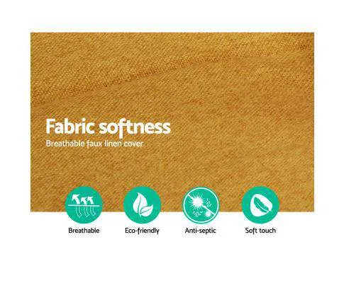 Sofa Bed Lounge Adjustable Seater Futon Couch Recliner Folding Linen Fabric