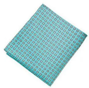 Sootz Teal Dotted Pocket Square