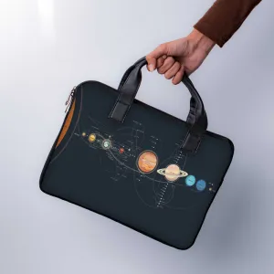 Space Lined Up Laptop Sleeve With Handle