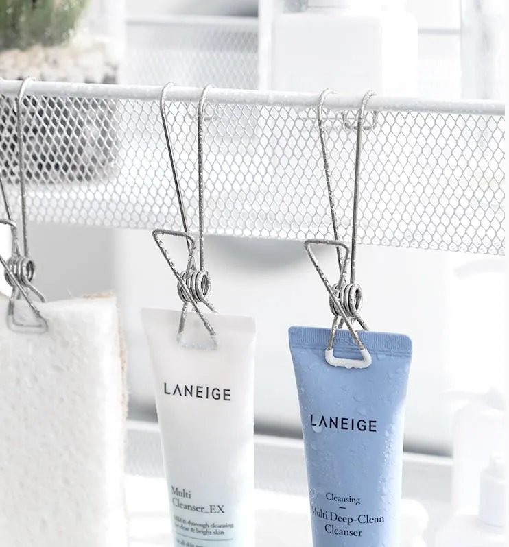Stainless Steel Clips on Hooks - Firm Grip Wire Clothes Pins