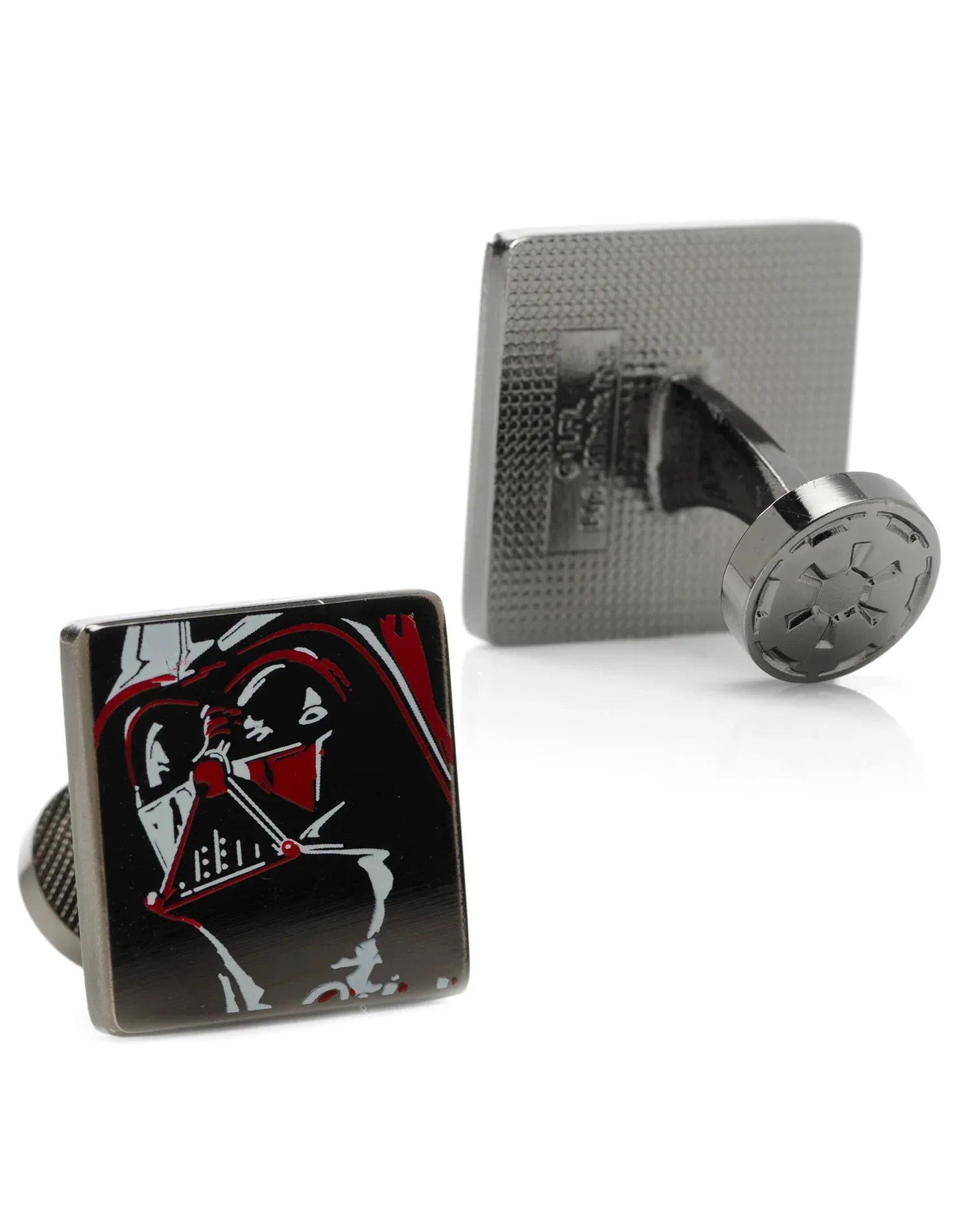 Star Wars Darth Vader Painted Gunmetal Cufflinks