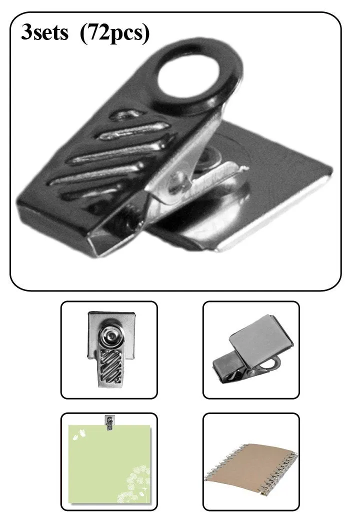 Stick-A-Clip Metal Paper Holder (24-Piece)