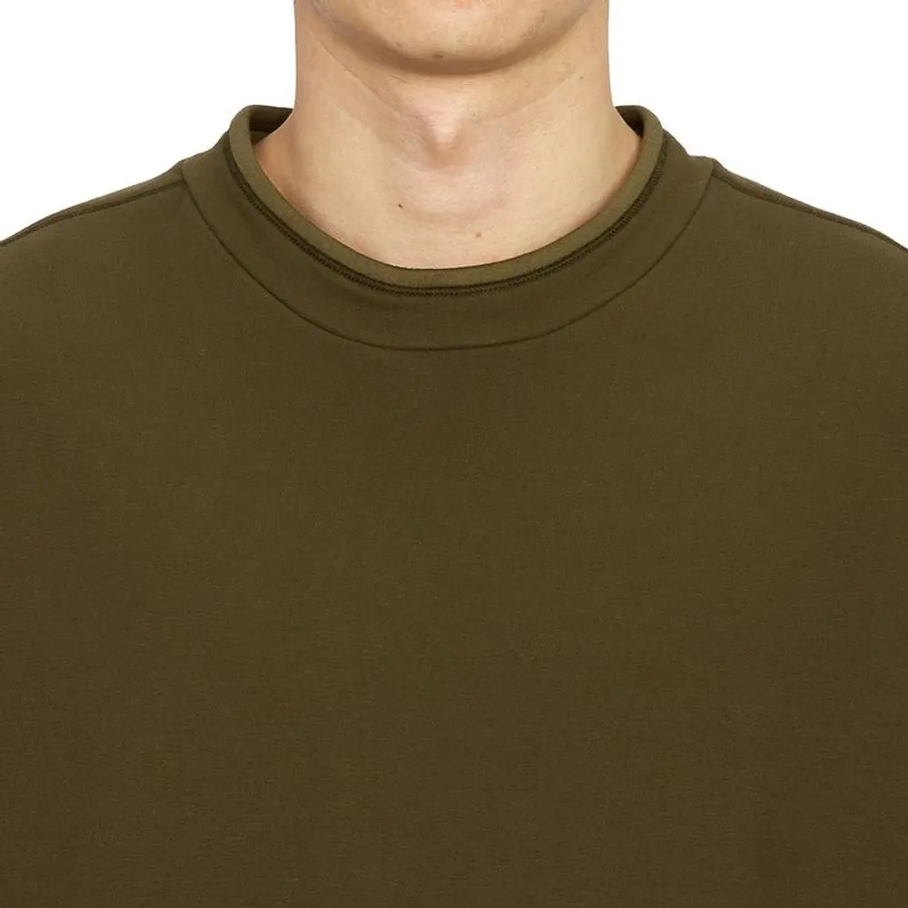 Stone Island Green Cotton Sweater