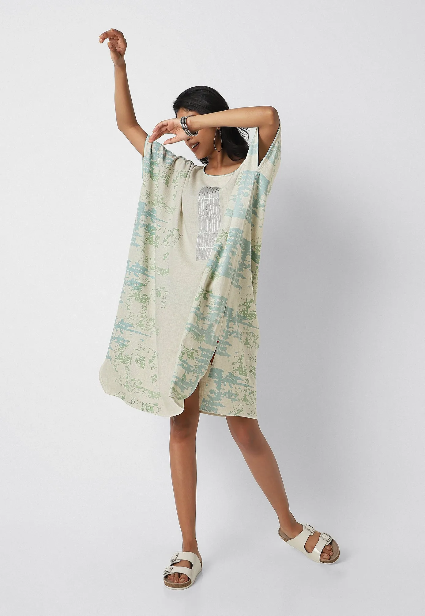 Stone Wall Splash Square Dress