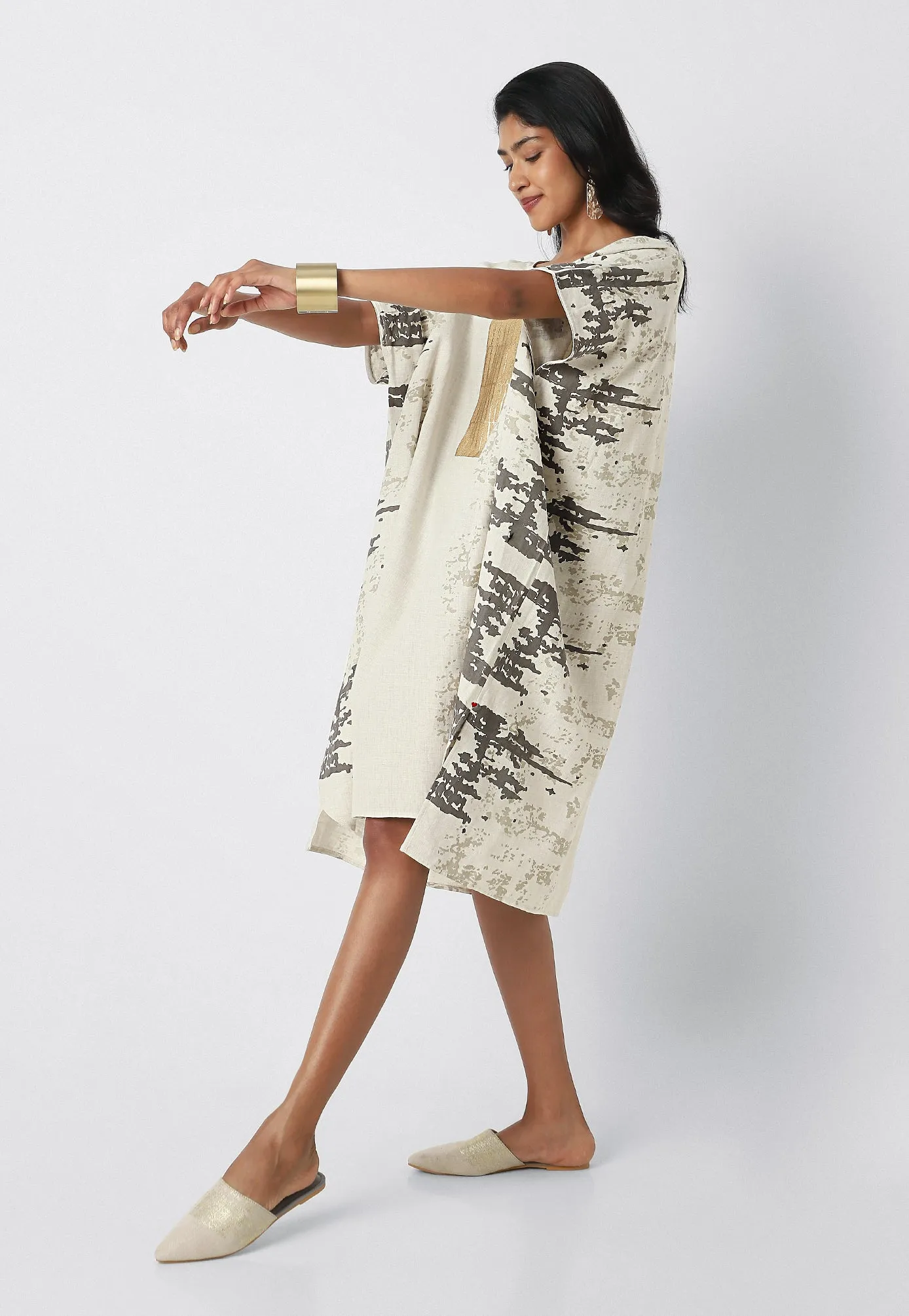Stone Wall Splash Square Dress