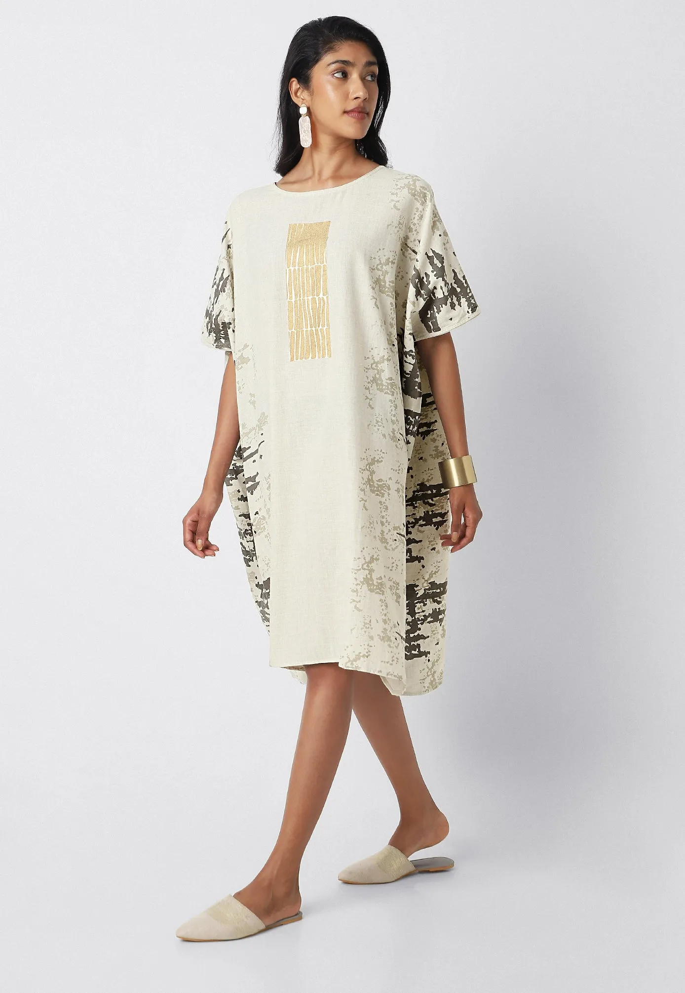 Stone Wall Splash Square Dress