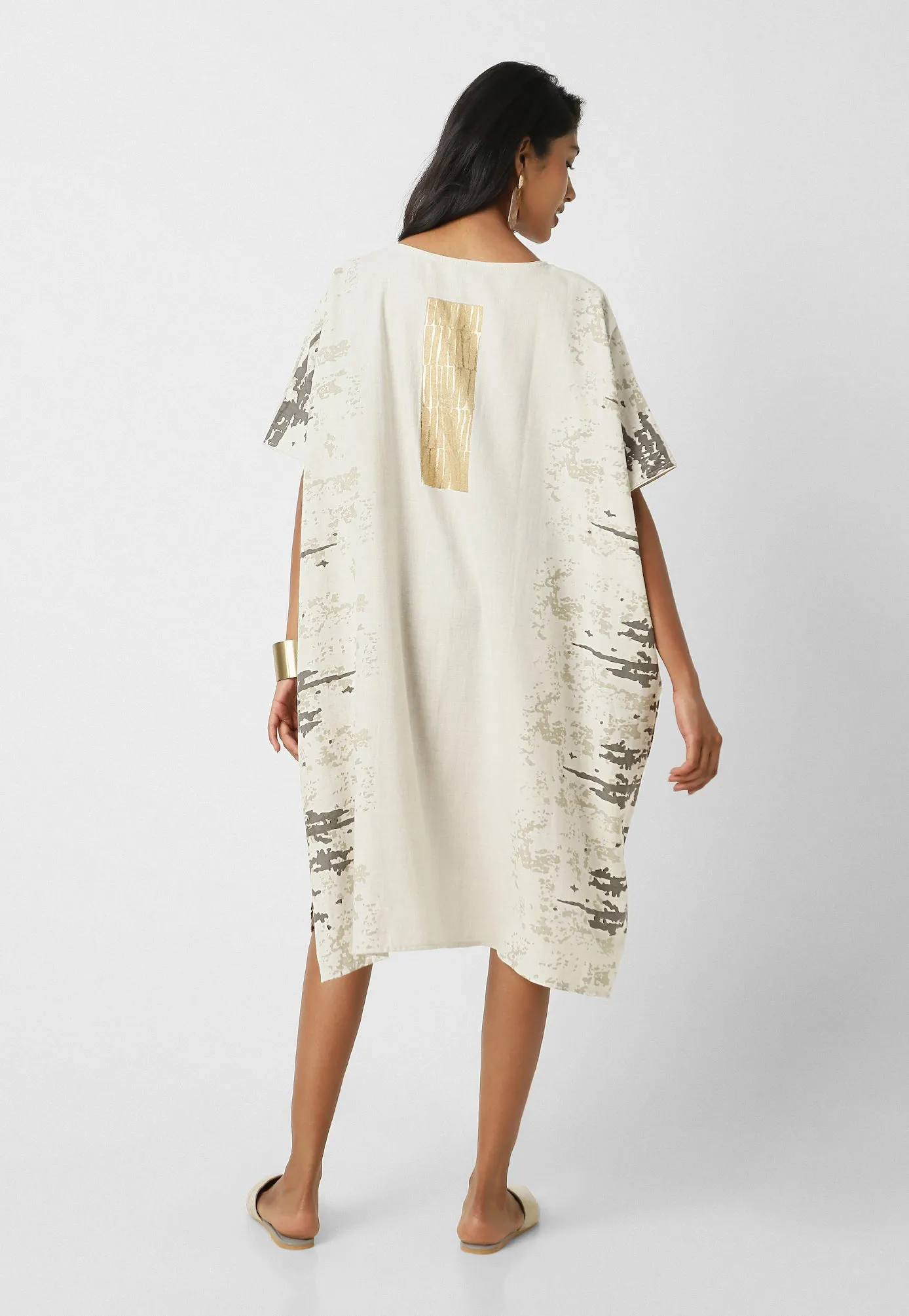 Stone Wall Splash Square Dress