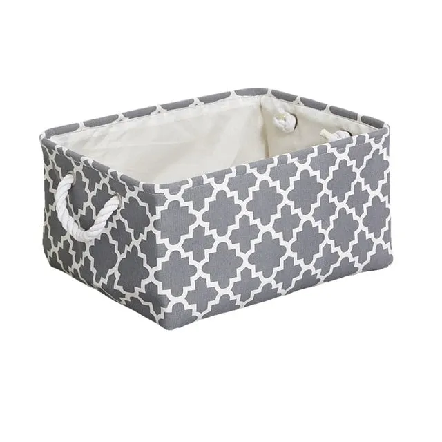 Storage Basket Foldable Linen Storage Box