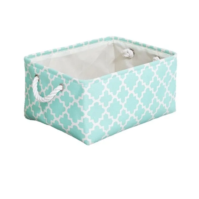 Storage Basket Foldable Linen Storage Box