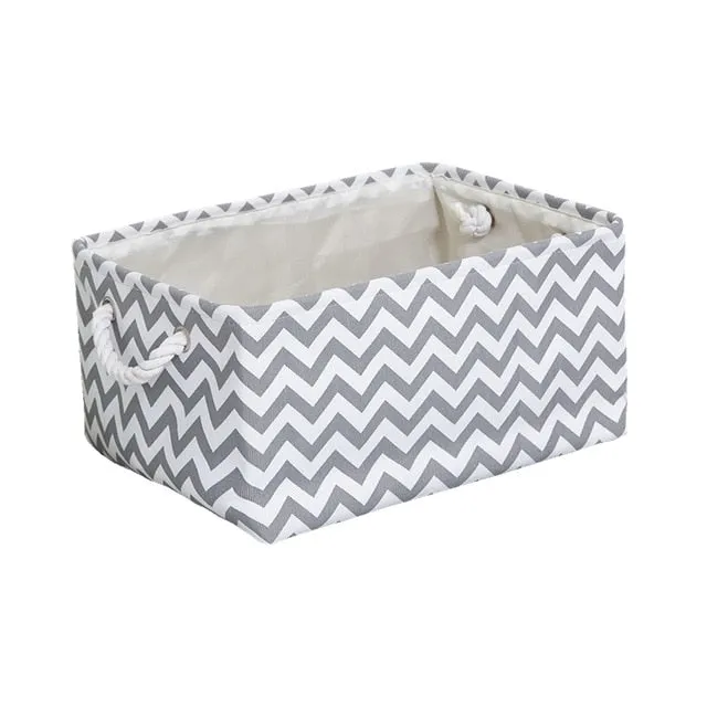 Storage Basket Foldable Linen Storage Box