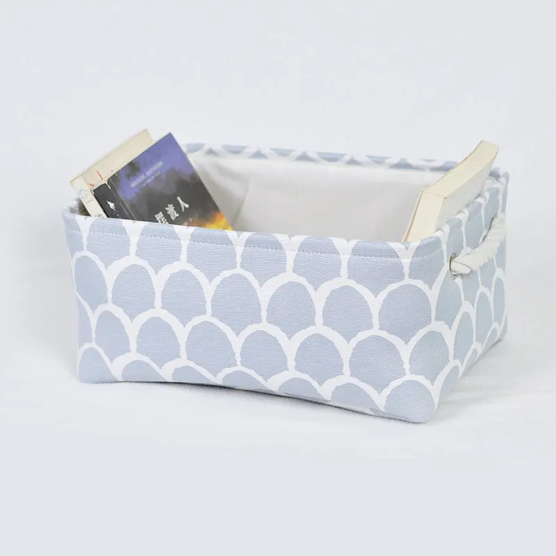 Storage Basket Foldable Linen Storage Box