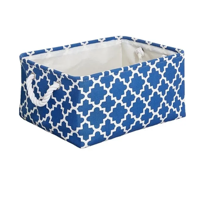 Storage Basket Foldable Linen Storage Box