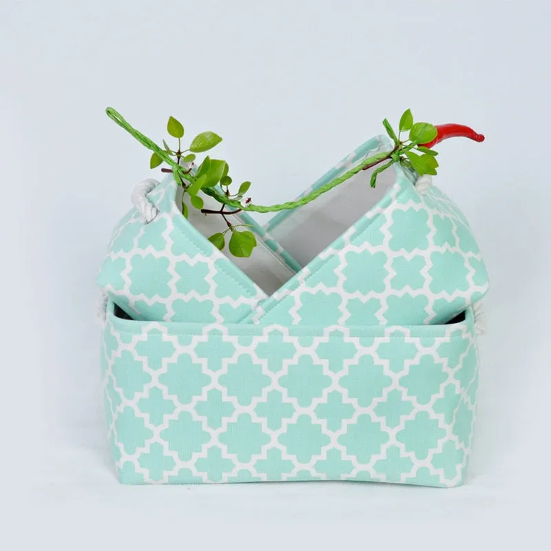 Storage Basket Foldable Linen Storage Box