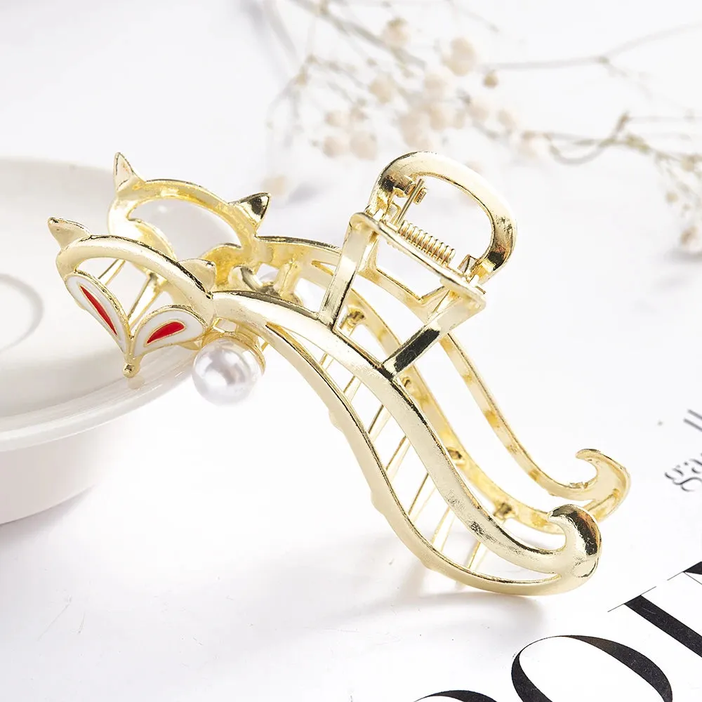 Summer Pearl Rabbit Hair Clip