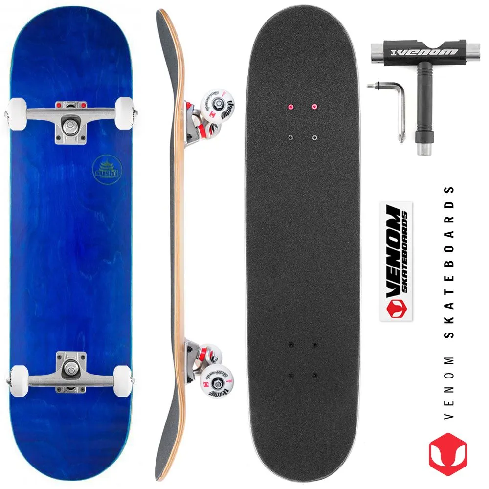 Sushi s Pagoda Stamp Blue Custom Complete Skateboard - 8.125"