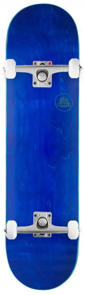 Sushi s Pagoda Stamp Blue Custom Complete Skateboard - 8.125"